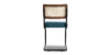 Lap and Dado Halden Teak Black Legs - Bingle Royal Sapphire 3