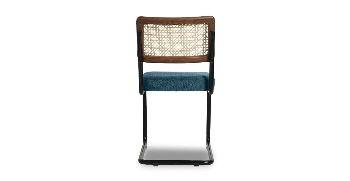 Lap and Dado Halden Teak Black Legs - Bingle Royal Sapphire 3