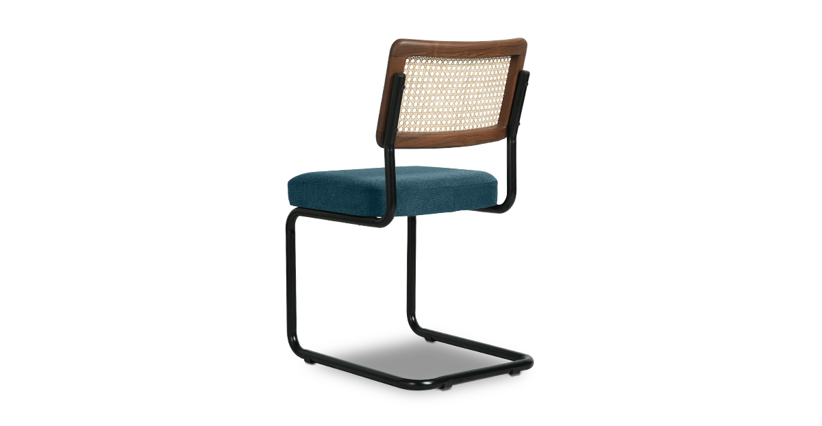 Lap and Dado Halden Teak Black Legs - Bingle Royal Sapphire 4