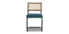 Lap and Dado Halden Teak Black Legs - Bingle Royal Sapphire 5