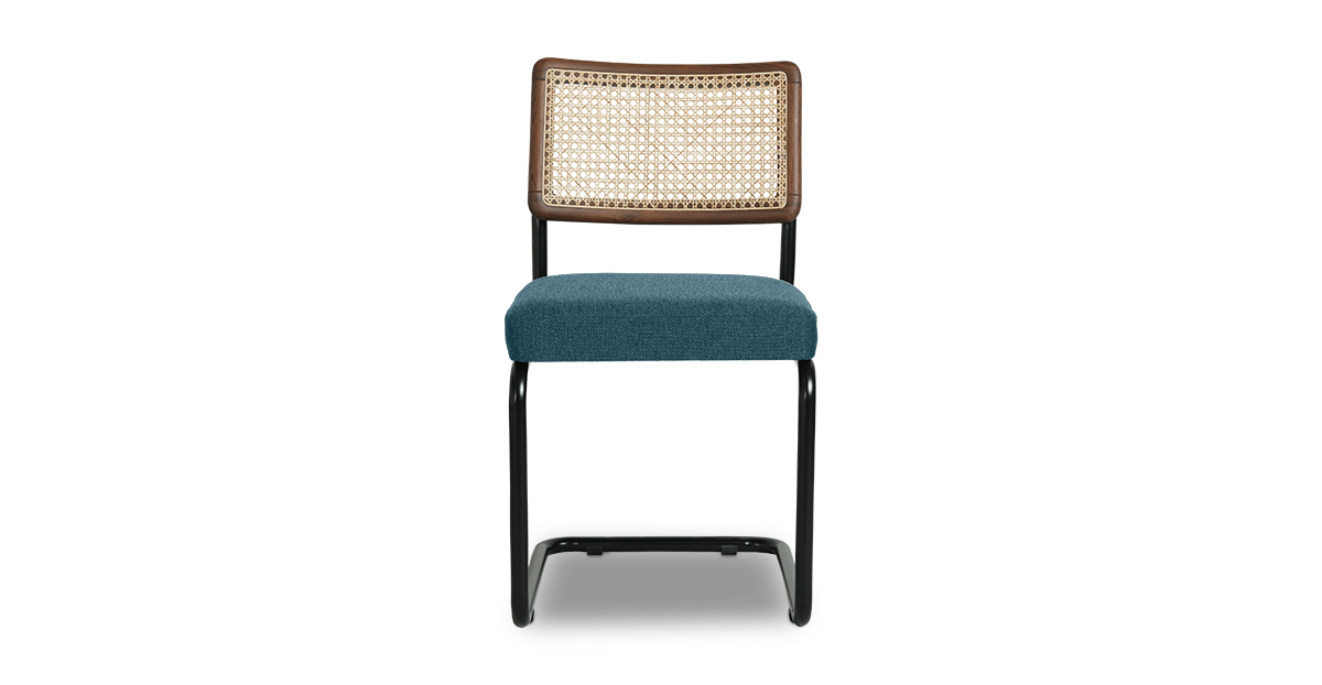 Lap and Dado Halden Teak Black Legs - Bingle Royal Sapphire 5