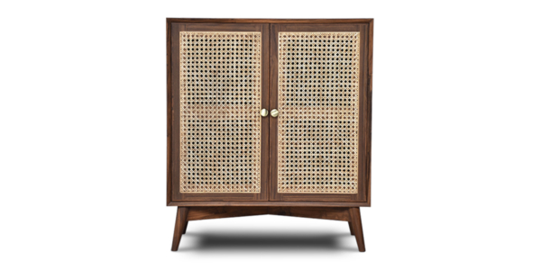Wells Rattan Bar Cabinet