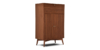 Lap & Dado Derry Bar Cabinet 2 Buy wood furniture online - Buy Bar cabinet online crafted with quality materials - Lap & Dado furniture, contemporary mid-century modern design, Derry bar cabinet in teak veneer with solid teak wood legs for your living or dining room