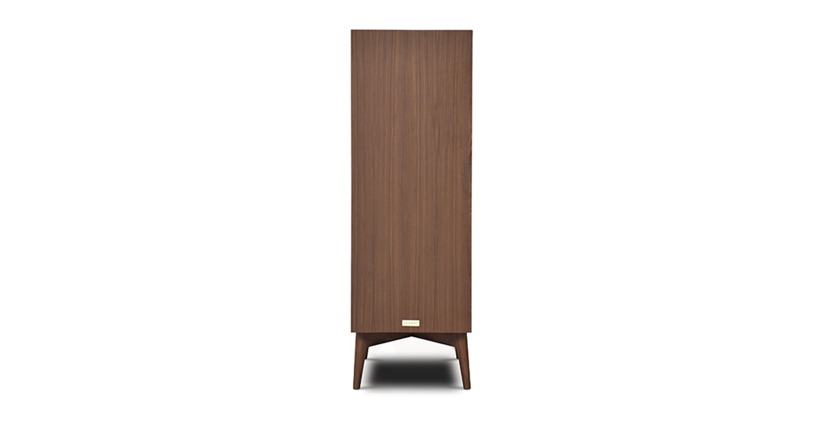 Lap & Dado Derry Bar Cabinet 3 Buy wood furniture online - Buy Bar cabinet online crafted with quality materials - Lap & Dado furniture, contemporary mid-century modern design, Derry bar cabinet in teak veneer with solid teak wood legs for your living or dining room