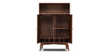 Lap & Dado Derry Bar Cabinet 6 Buy wood furniture online - Buy Bar cabinet online crafted with quality materials - Lap & Dado furniture, contemporary mid-century modern design, Derry bar cabinet in teak veneer with solid teak wood legs for your living or dining room