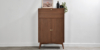Lap-&-Dado-Derry-Bar-Cabinet-8 Buy wood furniture online - Buy Bar cabinet online crafted with quality materials - Lap & Dado furniture, contemporary mid-century modern design, Derry bar cabinet in teak veneer with solid teak wood legs for your living or dining room