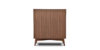 Lap & Dado Small Rattan Bar 4 Buy wood and rattan furniture online - Buy Bar cabinet online crafted with quality materials - Lap & Dado furniture, contemporary mid-century modern design, Wells canework bar cabinet in teak veneer with solid teak wood legs for your living or dining room