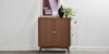 Lap-&-Dado-Wells-Bar-Veneer-7 Buy wood furniture online - Buy Bar cabinet online crafted with quality materials - Lap & Dado furniture, contemporary mid-century modern design, Wells bar cabinet in teak veneer with solid teak wood legs for your living or dining room