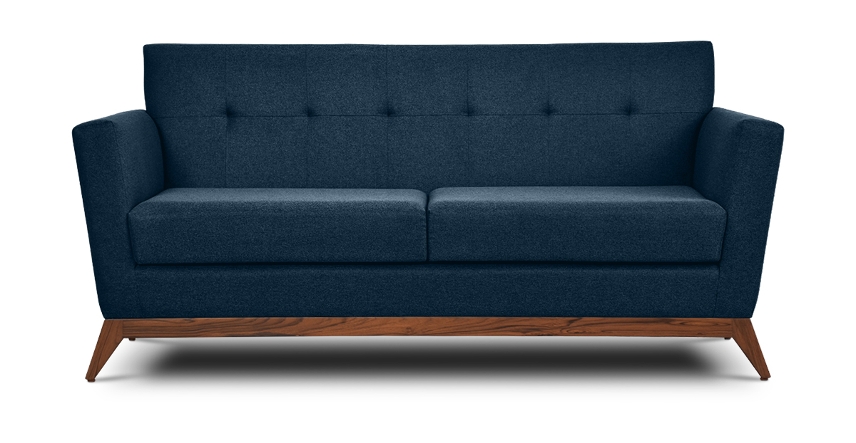 Lap and Dado Kara Teak Sofa Indigo 1