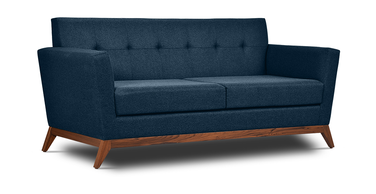Lap and Dado Kara Teak Sofa Indigo 2