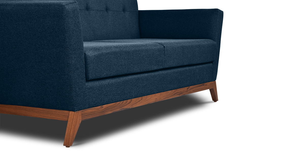 Lap and Dado Kara Teak Sofa Indigo 5