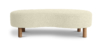 Lap and Dado Trosa Oak Boucle Bench - Ivory1
