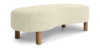 Lap and Dado Trosa Oak Boucle Bench - Ivory2