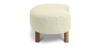 Lap and Dado Trosa Oak Boucle Bench - Ivory3