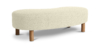 Lap and Dado Trosa Oak Boucle Bench - Ivory4
