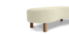Lap and Dado Trosa Oak Boucle Bench - Ivory5