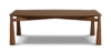 Lap and Dado Lugo Ash Coffee Table - Teak Finish 1