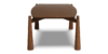 Lap and Dado Lugo Ash Coffee Table - Teak Finish 3