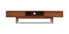 Lap and Dado Homs Oak Media Unit - Teak Finish 5