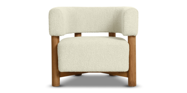 Avesta Oak Bouclé Single Seater Sofa
