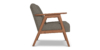 Lap and Dado Evans Oak Armchair - Teak Finish Coney Walnut 3