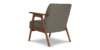 Lap and Dado Evans Oak Armchair - Teak Finish Coney Walnut 5
