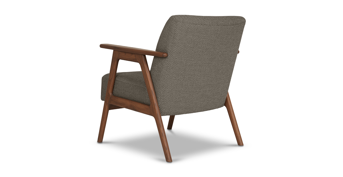 Lap and Dado Evans Oak Armchair - Teak Finish Coney Walnut 5