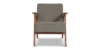 Lap and Dado Evans Oak Armchair - Teak Finish Coney Walnut 6