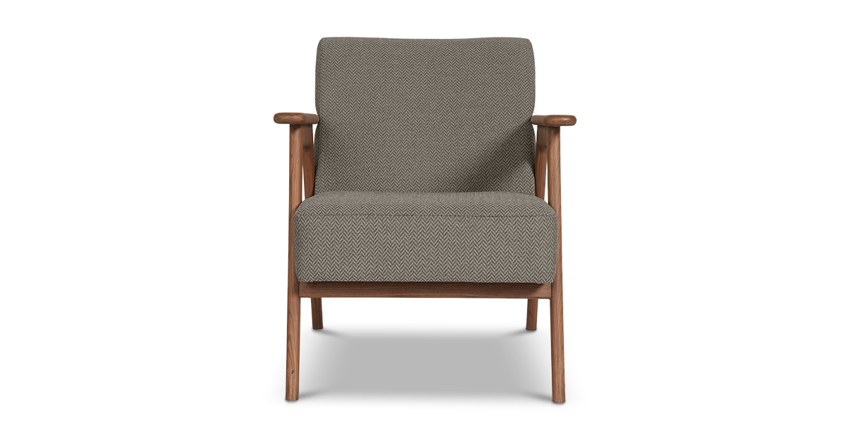Lap and Dado Evans Oak Armchair - Teak Finish Coney Walnut 6