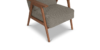 Lap and Dado Evans Oak Armchair - Teak Finish Coney Walnut 8